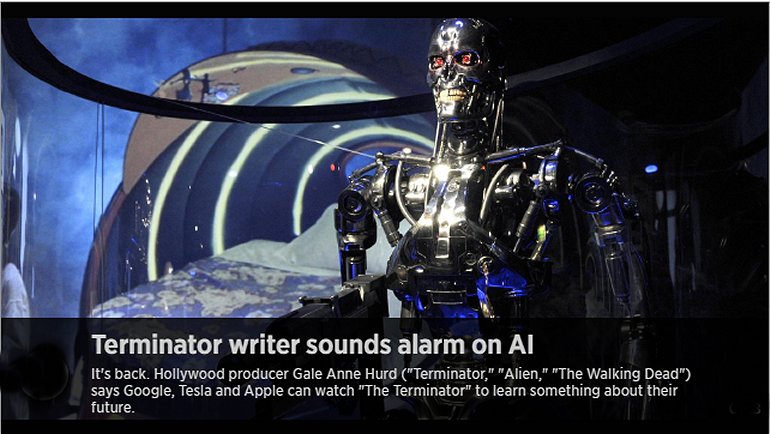 Terminator Writer Sounds Alarm on Artificial Intelligence