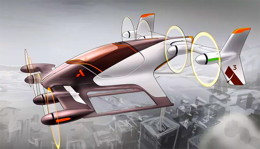 Airbusbus At Work on a Self Driving Airborne Taxi